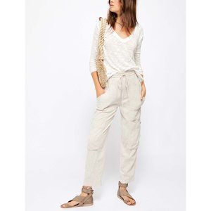 Free People Feelin Good Utility Pull-On Pants / Natural